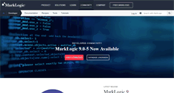 Desktop Screenshot of developer.marklogic.com
