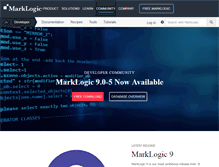 Tablet Screenshot of developer.marklogic.com